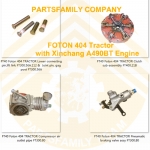 Spare parts for Foton tractor FT404