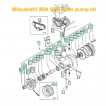MITSUBISHI S6A S6B-PT S6B-PTA Water Pump Repair Kit