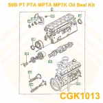 Mitsubishi S6B-PTA S6B-PT S6B-MPTK S6B-MPTA Engine Oil Seal Gask