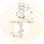 Yanmar 2TNE68 2TN70 3TNE68 3TNV70 3TNA72 Kit de reparación de mo