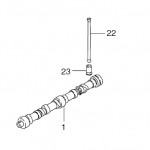 NISSAN K21 Engine Valve push rod and Valve tappet