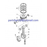 Engine Spare Parts for VOLVO ECR88D excavator with Volvo D2.6 D2